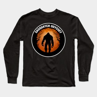 Sasquatch Odyssey Podcast - Original Logo w/ White Boarder Long Sleeve T-Shirt